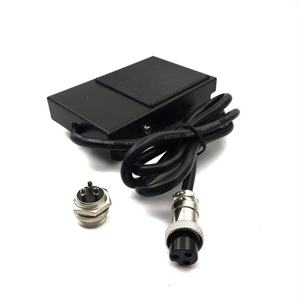 Pédale à commande au pied en métal TFS 1, câble de 2 mètres, prise 2 ou 3 broches pour contrôleurs de machines-outils 220V - Product Image 1