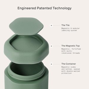 Plastic Double Magnetic Travel Container for Skincare Set with 3 Small Capsules-Eco-Friendly & Durable Space-Saving - Product Image 3