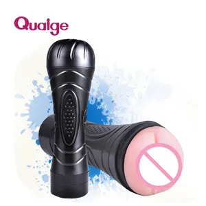 Cheap Artificial Pussy Stroker for Sale Masturbator Cup with Bullet-Vibrator Sex Toys Wholesale