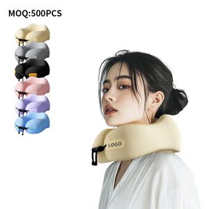 2026 Promotion Custom Drawstring <b>Memory</b> <b>Foam</b> Soft U-Shaped Neck Pillow for Travel - Product Image 5