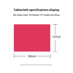 Manteles Desechables de Plástico No Tejido al por Mayor, Modernos, Estampados, de Color Sólido, Personalizables, Resistentes al Aceite, para Uso en Hoteles - Product Image 4