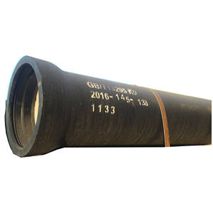Tube rond en fonte, ISO2531 BS EN545 BS EN598 <span class=keywords><strong>BS4772</strong></span>, tube centrifuge en fonte ductile K9 DN80 DN100 DN800 revêtu de bitumène - Product Image 3