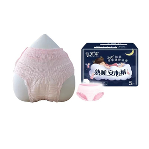 Pantalons menstruels violets pour femmes Culotte hygiénique jetable non tissée - Product Image 6