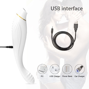 Yellow Clitoral <b>Vibrator</b> With Suction Head USB <b>Rechargeable</b> 10 Speeds Adult Stimulation Toy - Product Image 6