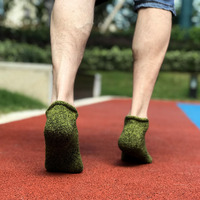Chaussettes de sport pour hommes, personnalisées avec logo, pour le cyclisme, l'entraînement, la randonnée en plein air, absorption des chocs, course à pied