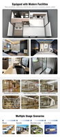 Maison capsule moderne, nouvelle, préfabriquée, villa mobile, pod de couchage, petite maison préfabriquée pour usage en appartement