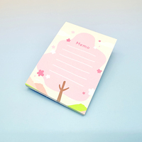 Bloc-notes autocollant en forme de chien de dessin animé personnalisé carnet de notes en papier Kawaii pour chiot pour le bureau l'école en carton Bill accessoires de papeterie