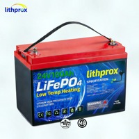 Batterie LiFePO4 Haute Capacité Robuste 24V 100AH 10 Ans 6000+ Cycles Marine RS485 Smart BMS Terminal M8 CE RoHS IP67 OEM ODM
