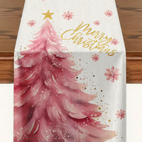 Chemin de table de Noël pour une ambiance chaleureuse, idéal pour les fêtes, les banquets, les restaurants et les décorations d'entrée