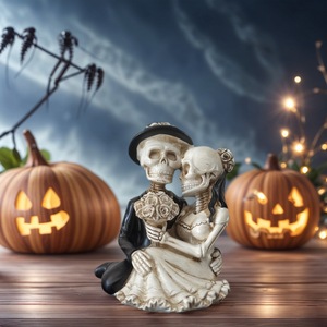 Adornos <span class=keywords><strong>de</strong></span> Pareja <span class=keywords><strong>de</strong></span> Esqueletos <span class=keywords><strong>de</strong></span> Halloween, Accesorios Decorativos para Habitaciones <span class=keywords><strong>de</strong></span> Escape y Casas Encantadas, Artesanías Decorativas - Product Image 3
