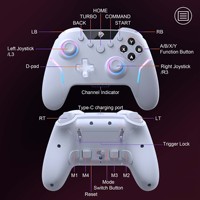 Manette de jeu EasySMX X20 édition Black Myth Wukong, sans fil, vibration, éclairage RVB pour PC, Steam, Android, iOS, pour jeux
