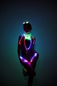 Costume de danse LED Sexy pour femmes justaucorps de <span class=keywords><strong>Robot</strong></span> lumineux pour salle de bal Performance discothèque fête événement spectacle Costume de <span class=keywords><strong>Robot</strong></span> adulte - Product Image 6