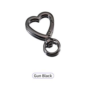 Heart-Shaped Metal Spring <b>Clip</b> Snap <b>Hook</b> Carabiner DIY Hardware Accessories for Handbag and Keychain - Product Image 2