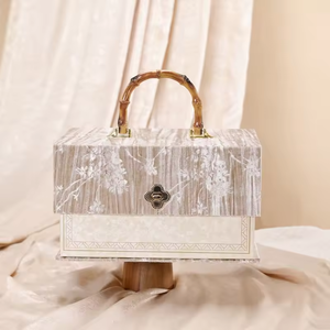 Wholesale Custom Design Velvet Rigid Cardboard Paper Cosmetic Luxury Perfume Packaging <b>Wedding</b> Gift Set Folding <b>Box</b> - Product Image 5