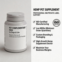 Aurora Kanadol 30 Tabletas, Suplementos Nutricionales de Aceite de Cáñamo para Gatos, Alimento Complementario para Digestión Sensible