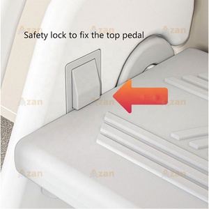 Petite <span class=keywords><strong>tour</strong></span> d'apprentissage en plastique pour enfant, réglable et pliable, échelle de salle de bain Montessori pour tout-petits, marchepied d'aide pour bébé - Product Image 6