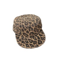 Nueva Gorra de Campamento Unisex de Moda Retro con Estampado de Cuadros/Leopardo, Bordado 3D, Visera Plana Ajustable, Estilo Vintage