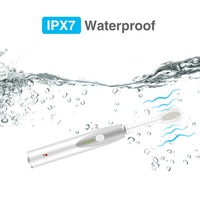 Brosse à dents électrique sonique en gros 31200 pulsations/min, 3 vitesses, étanche IPX7, longue autonomie, kit de 2 têtes de rechange pour voyage et hôtel