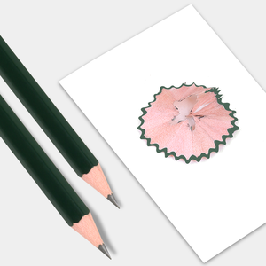 Keep Smiling Ensemble de 12 crayons à dessin professionnels, manche en bois vert foncé avec mine noire, kit de croquis - Product Image 5