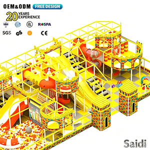 Equipo de Juegos Interior Vibrante para Niños, Puente Arcoíris Suave, Columpios de Nube, Espacios de Juego de Ensueño, Marca Saidi - Product Image 1