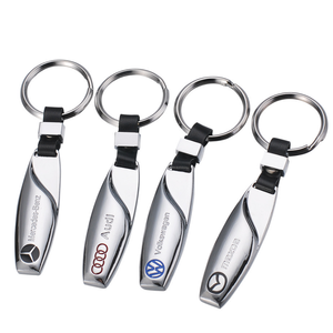 Retail Drop Shape Car logo Keychain in Stock Customized Your logo Hot Sales Souvenir Car Key Holder for Men