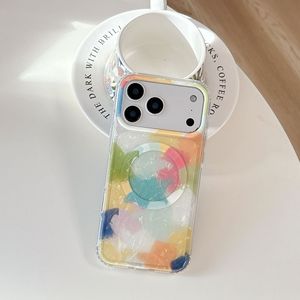 Gradient Seashell Flower <b>Magnetic</b> Phone case for iPhone 17 16 15 Pro Max iridescent shell texture Rainbow Ombre back Cover girls - Product Image 5