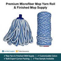 Fil de polyester DTY torsadé doux en microfibre, matière première haute élasticité pour la fabrication de serpillères - Prix usine