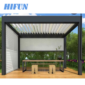 Kits de toiture de pergola en aluminium pour véranda extérieure et jardin, couvertures de patio, designs de auvents à toit à lamelles en aluminium - Product Image 5
