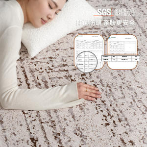 Alfombra Jinrui de Estilo Italiano Vintage Chic, Rectangular, con Estampado Abstracto a Rayas, Resistente a las Manchas, para Sala de Estar o Dormitorio - Product Image 3