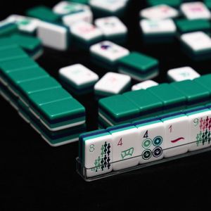 Family Night American <b>MahJong</b> <b>Set</b>, Easy to Read Tile Pattern Simple Operation, Traditional Multiplayer Board Game for All Adults - Product Image 4