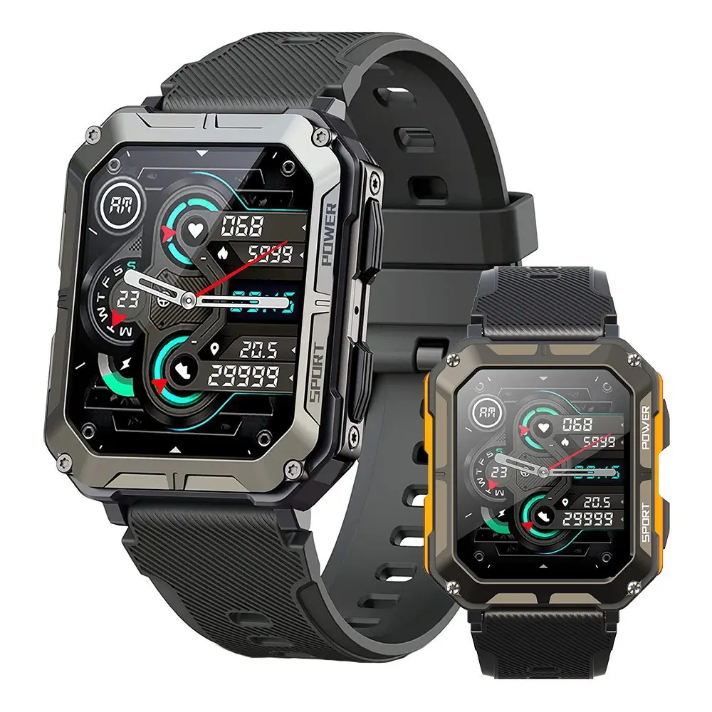 C20Pro Smart Watch 1.8 inch Ip68 Bt Call Waterproof Sport C20 Pro Smart Watch Blood Pressure Heart Rate Monitor