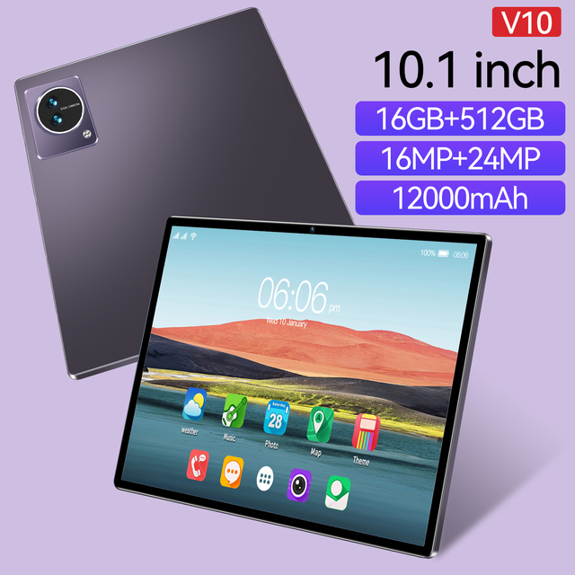 2026 Cross-Border 10.1-Inch Tablet Computer Google HD Screen 16+512GB 10 Core Processor 32GB for Professional Gaming Photography