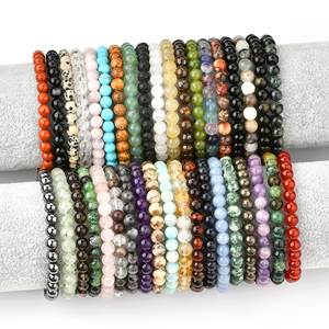 6MM Energy Healing Crystal <span class=keywords><strong>Bead</strong></span> Armband Große Vielfalt Crystal Kids <span class=keywords><strong>Bead</strong></span> Armband für Geschenke - Product Image 1