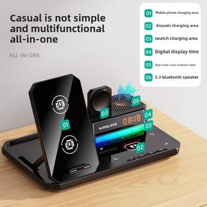 Caricabatteria da auto senza fili magnetico sei-In-<span class=keywords><strong>uno</strong></span> diretto dalla fabbrica 30W con <span class=keywords><strong>ricarica</strong></span> rapida multifunzione PD per Laptop <span class=keywords><strong>Mobile</strong></span> - Product Image 2