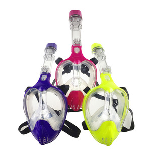 Máscara de Snorkel de Cara Completa Hhao Sport para Niños, Antivaho, Vista Amplia, Equipo de Buceo de Fácil Respiración - Product Image 3