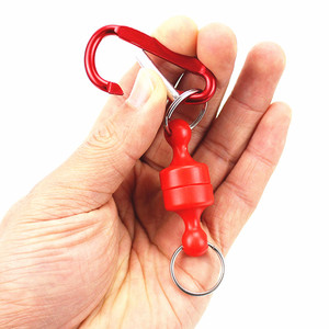 HOT Xách Tay <span class=keywords><strong>Fly</strong></span> Câu Cá Thực Tế Mạnh Mẽ Lưới Từ Tính Phát Hành Chủ Keeper Với Nhôm Hợp Kim Carabiner Nhẫn Khóa - Product Image 1