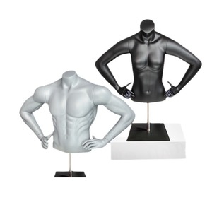 <span class=keywords><strong>Maniquí</strong></span> de Fibra de Vidrio para Ropa Interior, Talla Grande, Deportivo, sin Cabeza, para Exhibición de Prendas de Hombre y <span class=keywords><strong>Mujer</strong></span>, Color Negro - Product Image 5