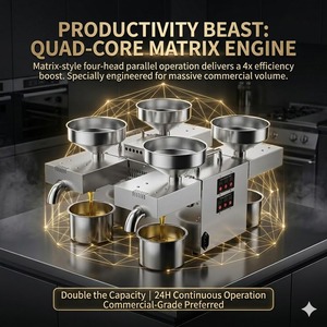 Presse à <span class=keywords><strong>huile</strong></span> automatique à haut rendement, nouvelle machine à presser les graines multi-cœurs à quatre cœurs pour l'<span class=keywords><strong>huile</strong></span> <span class=keywords><strong>d</strong></span>'<span class=keywords><strong>olive</strong></span>, équipement <span class=keywords><strong>de</strong></span> <span class=keywords><strong>moulin</strong></span> commercial continu 24H - Product Image 5