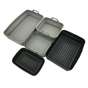 Molde de Silicona Reutilizable y Plegable para Freidora de Aire, Bandeja para Hornear Muffins, Molde de Silicona para Freidora de Aire, Accesorios - Product Image 1