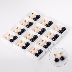 Ensembles de Boucles d'Oreilles Mini pour Enfants à Bas Prix, de 4 mm à 8 mm, en Acier Inoxydable, Bijoux Fins, Boucles d'Oreilles Perle Hypoallergéniques pour Bébés - Product Image 3