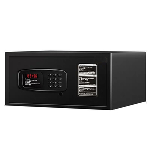 Coffre-fort électronique portable mini pour hôtel — Coffre-fort numérique et à clé avec compartiment de rangement dissimulé - Product Image 1