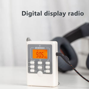 Mini Pocket LCD Digital AM FM Dual Band Radio Alarm <b>Sleep</b> Timer <b>Light</b> Handheld AAA Battery Operated Broadcast Receiver - Product Image 4