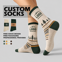 Chaussettes personnalisées à motifs colorés, prêtes à la vente en gros, pour marques à marque privée – Offre Spéciale