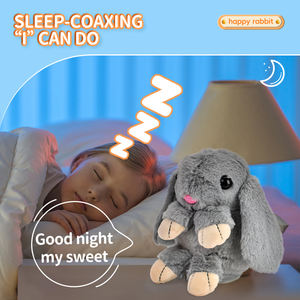 Peluche électrique en peluche jouet pour enregistrement, apprentissage de la langue, contes, lumière apaisante, lapin en peluche intelligent - Product Image 4