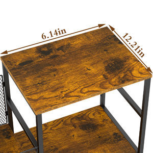 Soporte para <span class=keywords><strong>Tocadiscos</strong></span> de Vinilo de Cuatro Niveles, Metálico, Impermeable, Almacena Más de 300 Álbumes, Mueble de Almacenamiento para Sala de Estar - Product Image 2