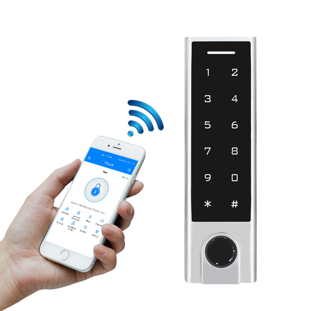 TTLock APP Biometric Fingerprint 13.56MHz HF RFID Access Control Reader Standalone BLE Door Access Reader
