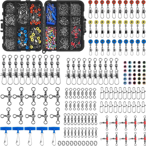 Ensemble d'accessoires de pêche 210 pièces avec connecteur pivotant <span class=keywords><strong>pour</strong></span> <span class=keywords><strong>truite</strong></span> basse bricolage équipement de pêche - Product Image 1