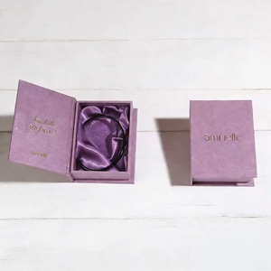 Hot Selling Custom Eco-friendly Recycled Materials Cardboard <b>Book</b> Shape Jewelry <b>Box</b> Magnetic Closure Satin Lining for Luxury - Product Image 2