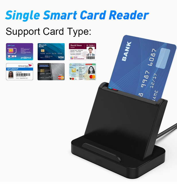 Smart Card CAC Card Reader, Tax Filing SIM IC ATM Smart Chip Card ID Card Reader Manufacturer