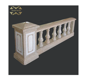 Conception moderne en plein air <span class=keywords><strong>pas</strong></span> <span class=keywords><strong>cher</strong></span> prix villa décorative beige granit pierre <span class=keywords><strong>balustrade</strong></span> - Product Image 1